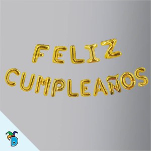 Letrero Globo Feliz Cumpleaños